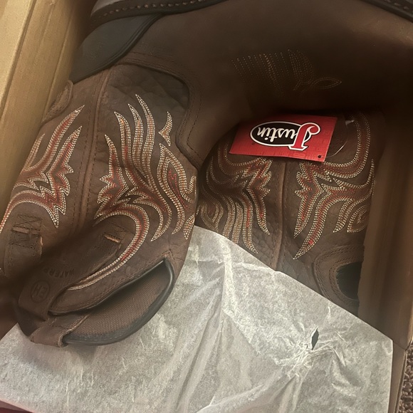 Brand New Steel Toe Justin Boots 10.5 IN BOX - Picture 3 of 3